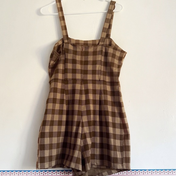forever 21 ⋆ gingham skort romper - Picture 3 of 8